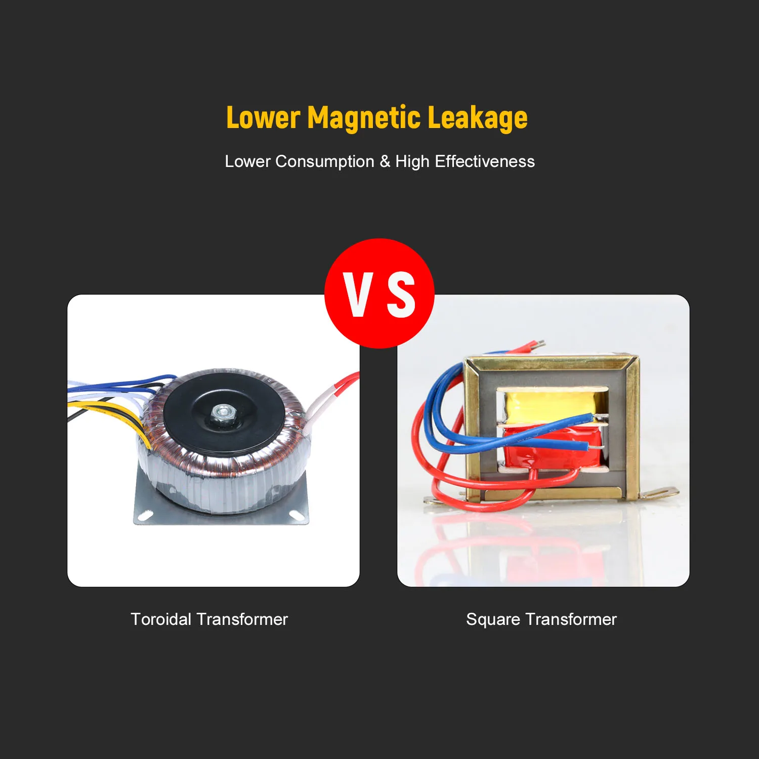 Тороидальный трансформатор 200 Вт однофазный из чистой меди источник питания для