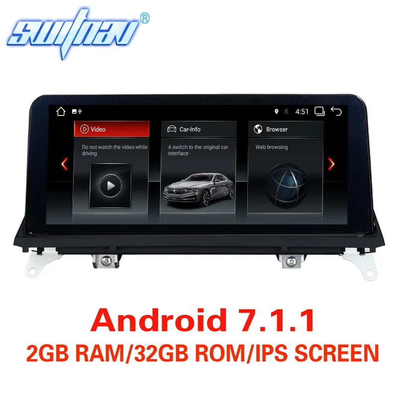 Автомобильный DVD плеер Android 7 1/9 0 для BMW X5 E70 X6 E71 player стерео Мультимедиа GPS монитор ips