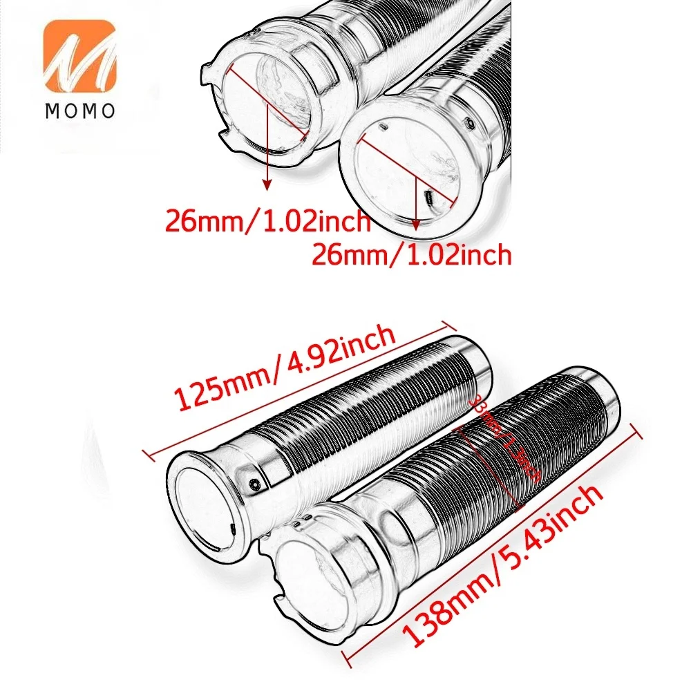 

Motorcycle Rough Crafts Motorcycle Handlebar Handgrip