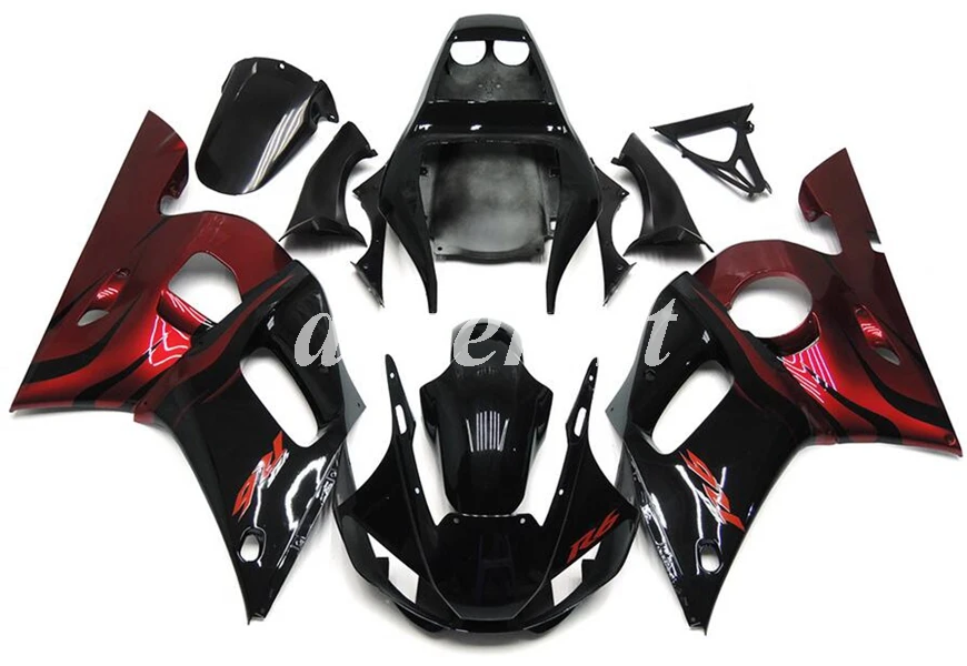 

4 бесплатных подарка, новый комплект обтекателей для мотоцикла из АБС-пластика, подходит для YAMAHA YZF-R6 1998 1999 2000 2001 r6 98-02, комплект кузова, красны...