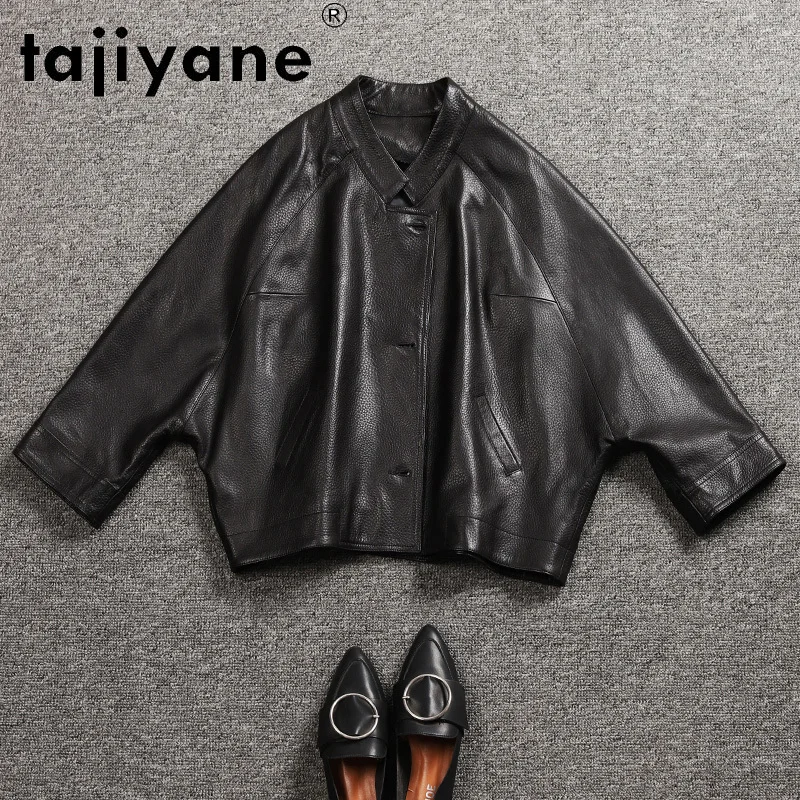 Куртка женская из натуральной овечьей кожи большого размера Tajiyane Coast and Jacket осень