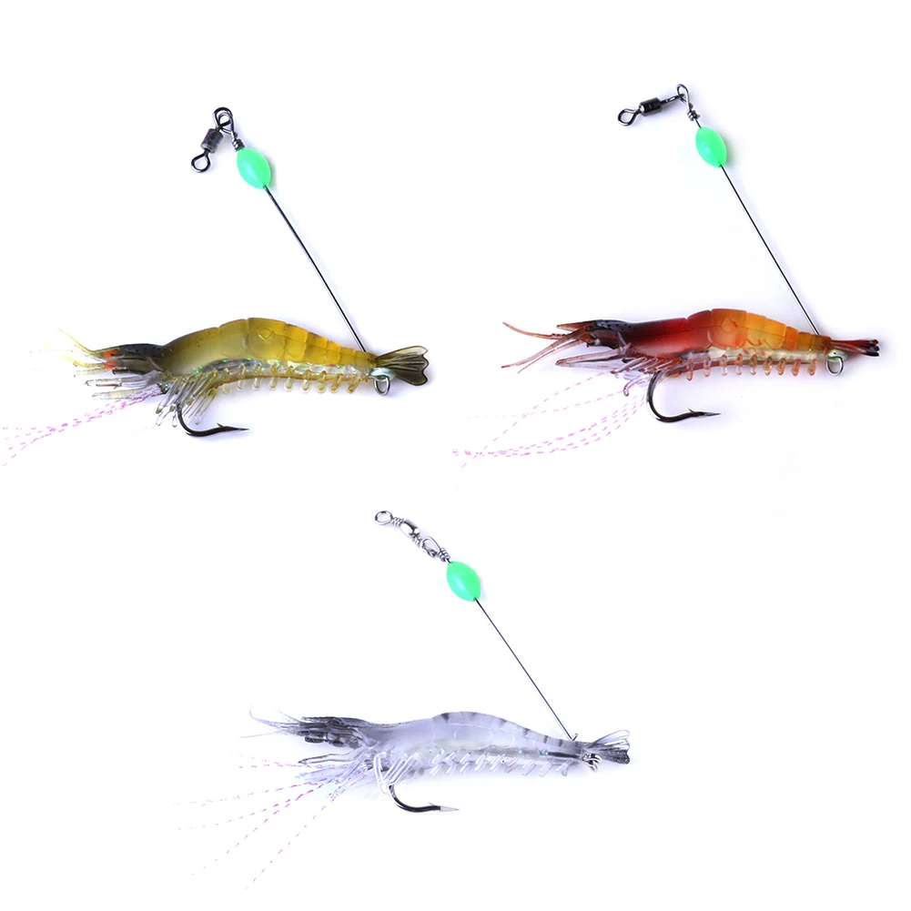 

Bionic Fishing Baits Almost Alive Lures Soft Plastic Shrimp Baits With Hook Shrimp Wobblers Luminous Artificial Fishing Tools