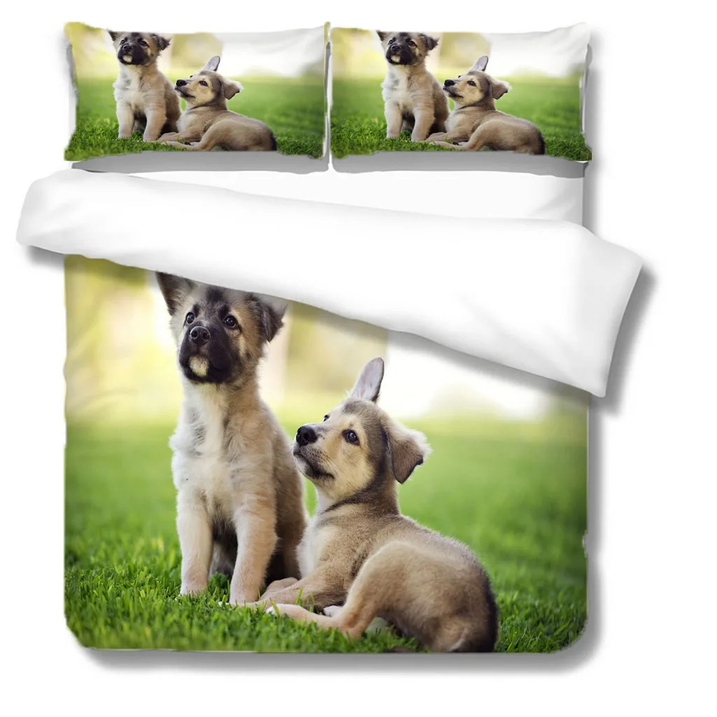 

Home Textile 3d Wolf King Queen Size Luxury Bedding Set 2/3PCS Dream Duvet Cover Catcher Pillowcase Printed Soft Fabric Bed Sets