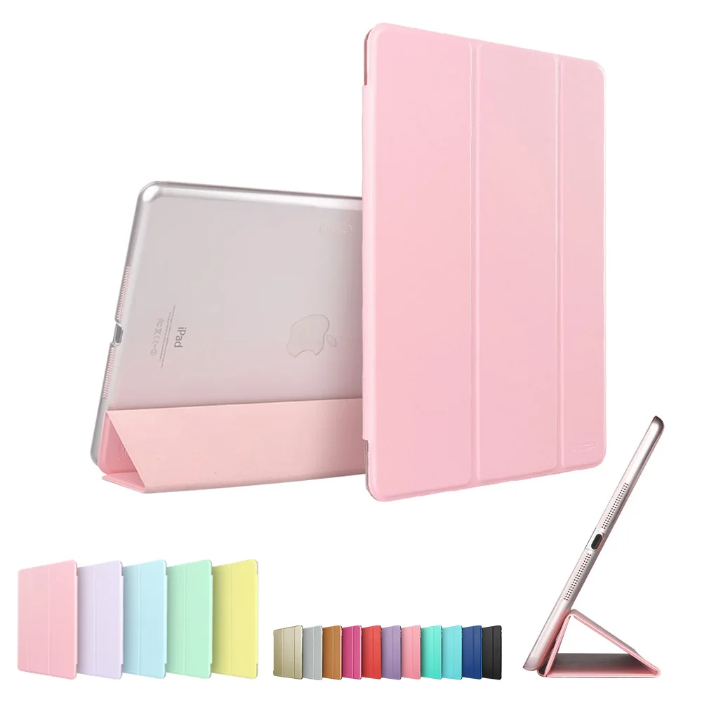 Чехол для iPad мини 1 2 3, ESR Tri-Fold Smart Cover Цвет Ultra Slim PU кожа Прозрачный чехол для iPad Mini 1 2 3