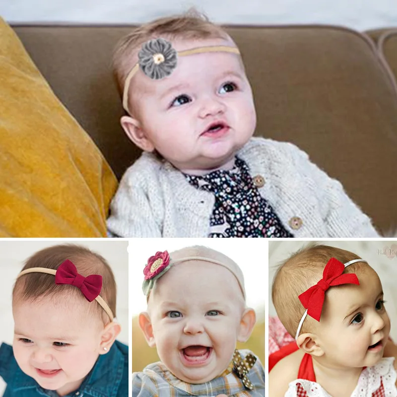 Одежда для маленьких девочек повязка на голову с 10 шт./компл. эластичная