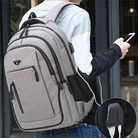 new large capacity backpack men laptop backpacks 15 6 oxford black solid high school bags teen college boy gril student backpack