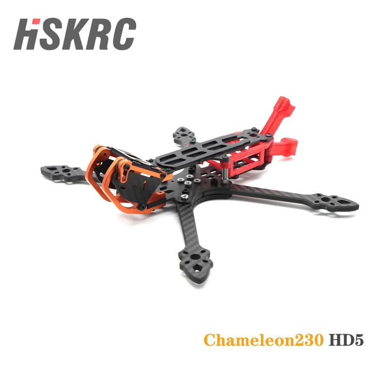 

HSKRC Chameleon230 HD5 5 Inch Carbon Fiber Frame Kit compatible FPV Air Unit for RC FPV Racing Drone