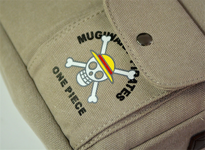 Милый аниме ONE PIECE Monkey D. Косплей Луффи Мультфильм Череп сумка через плечо Холщовая