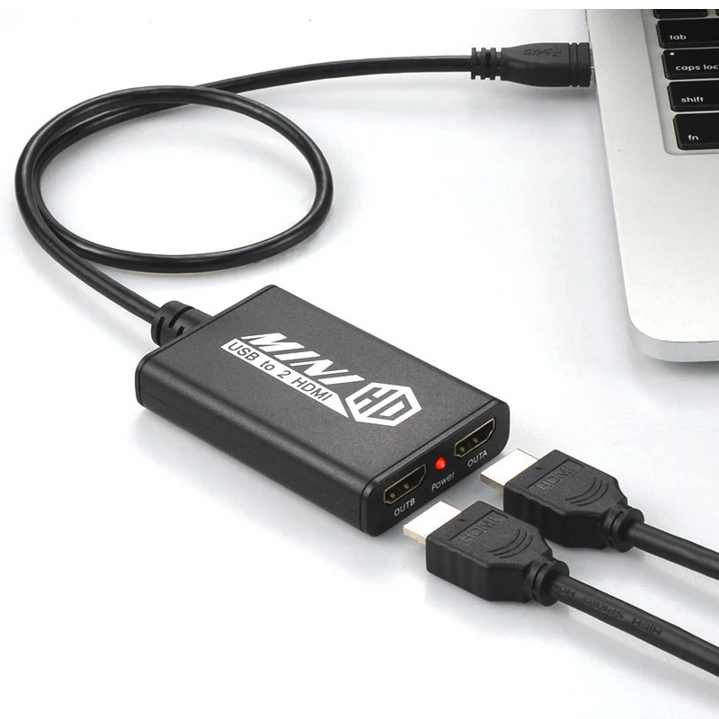 Usb3.0 к двойному Hdmi адаптеру выход 1080P @ 60 Гц для Windows 7/8/8.1/10 Chromebook рабочего стола