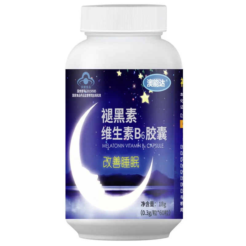 Капсула мелатонина витамин B6 улучшения сна качество 60 таблетки изделия