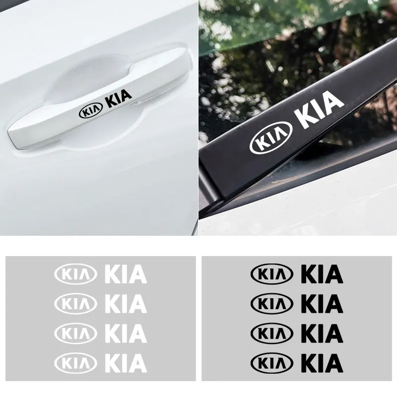 4 шт. декоративные наклейки на дверную ручку автомобиля Kia Sportage Ceed Rio Picanto Sorento 3 Soul K2