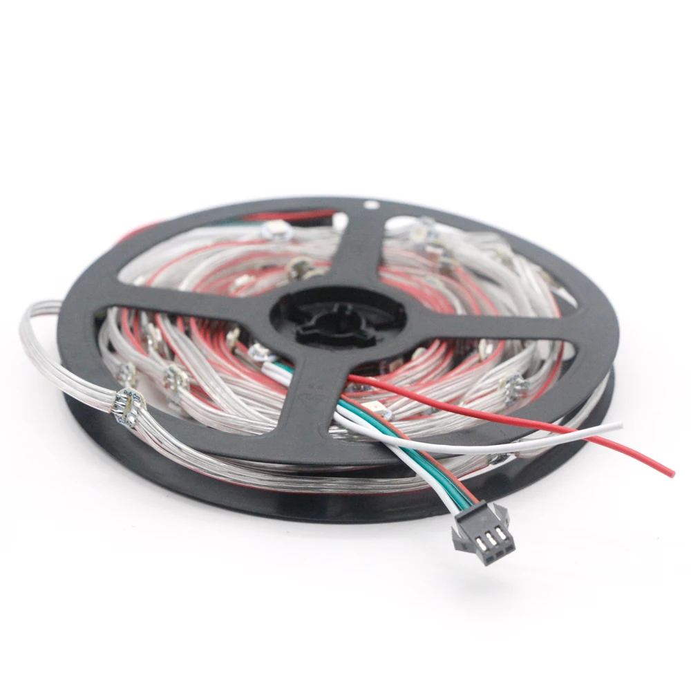 50pcs 100pcs WS2812B Per-wired LED Pixel Module String Light WS2812 Chips on Heatsink Full Color 5050 SMD RGB 5V Panel Strip | Освещение
