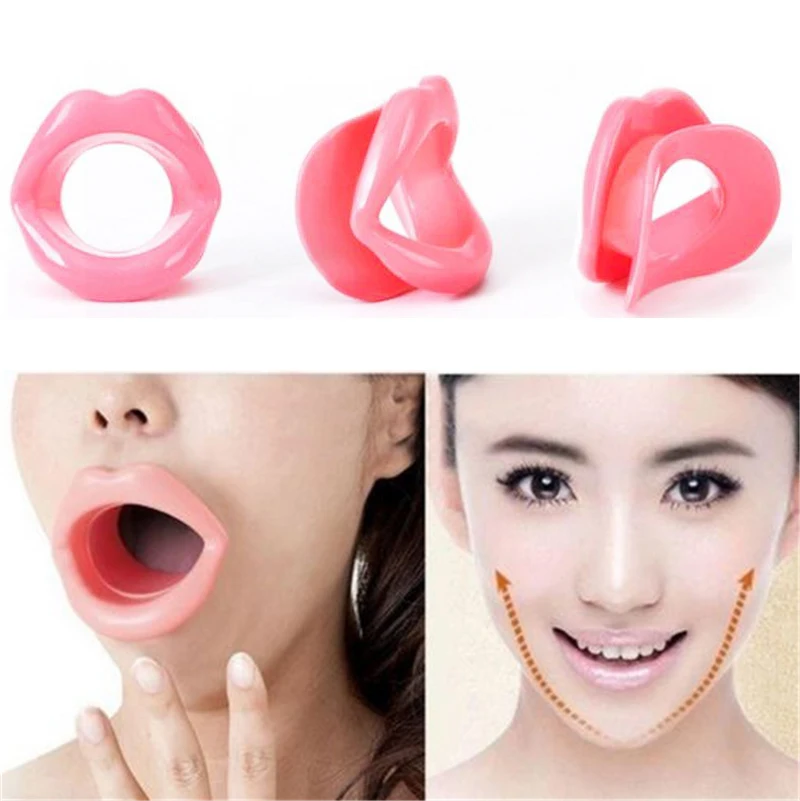 Силиконовый тренажер для лица резиновый мышц против морщин губ рта мундштук уход