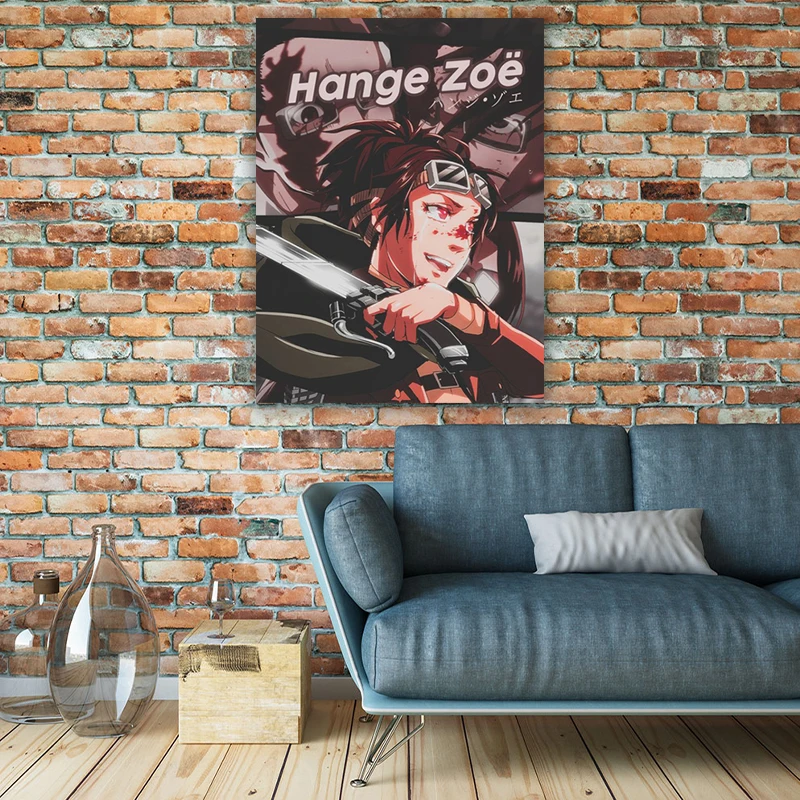 

HD Printed Hanji Zoe Poster Wall Art Attack on Titan Canvas Painting Home Decor Bedroom Background Modular Anime Pictures Framed