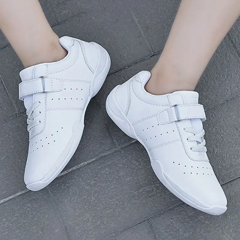 Children Sneakers Competitive Aerobics Shoes Kids Dance Shoe Women Fitness Sports Shoes Girls Jazz Modern Square Shoe Size 27-38