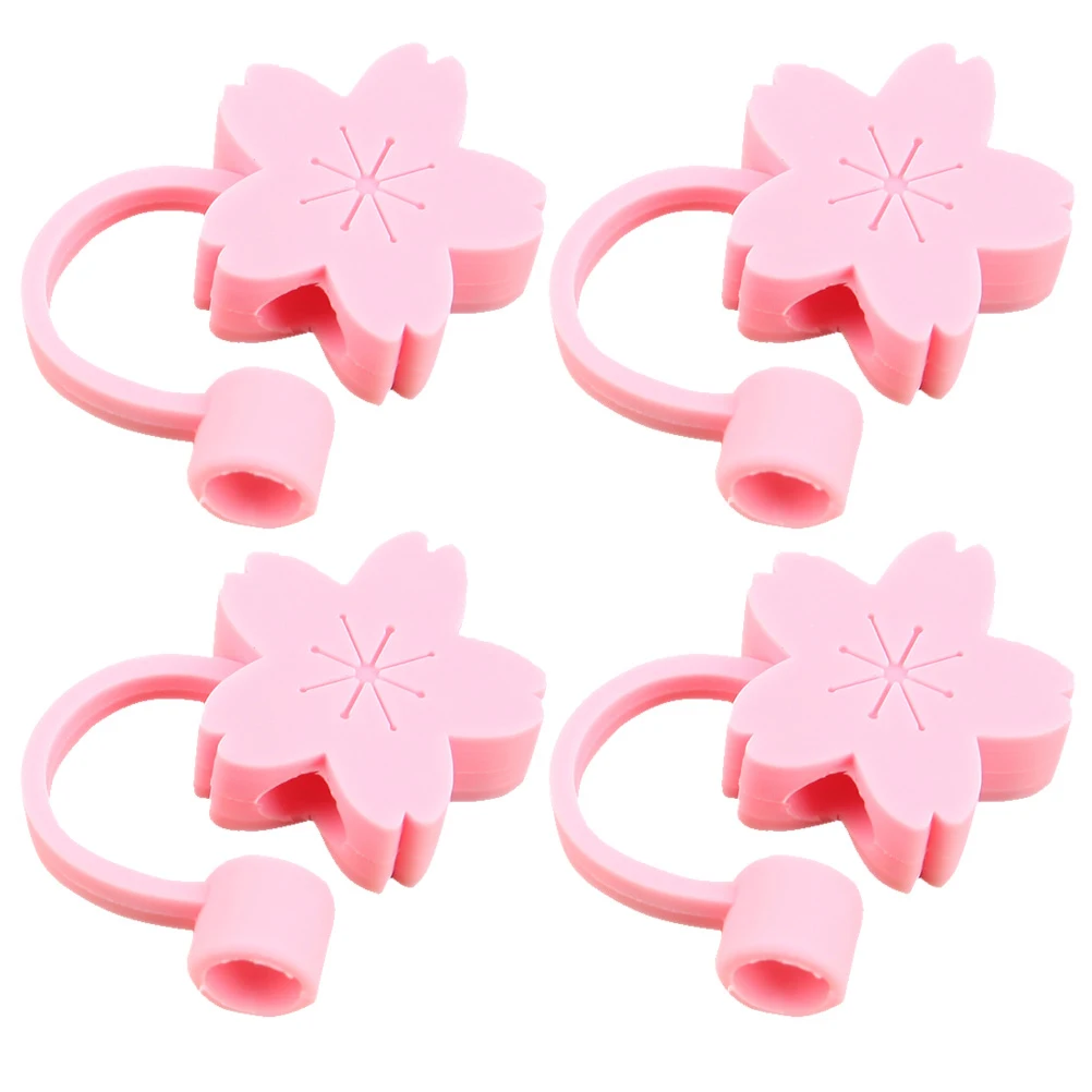 4 шт. креативные вишневые облака клубника силиконовая соломенная вилка