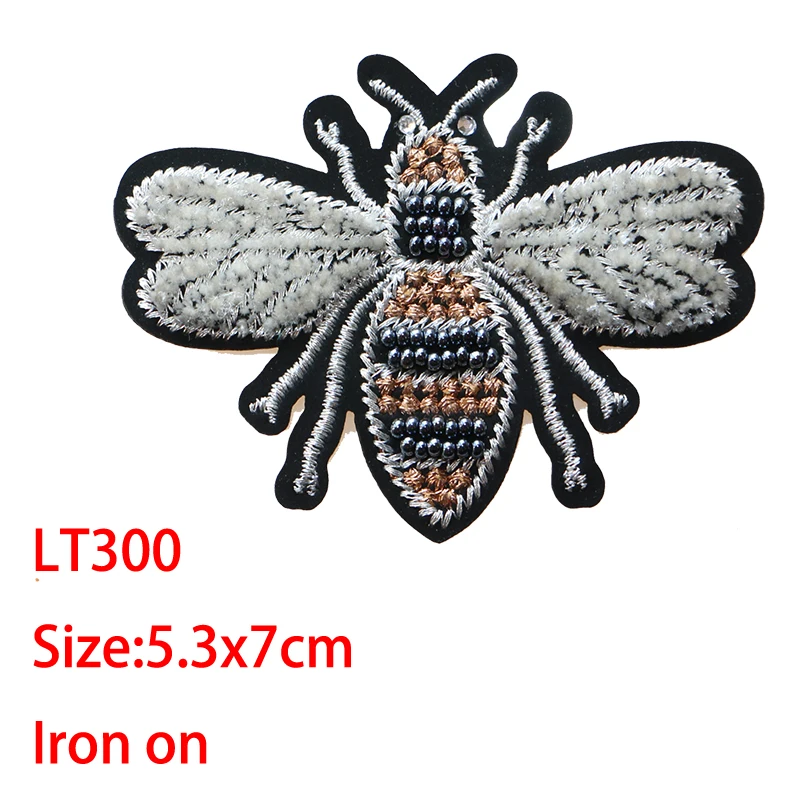 Нашивки-аппликации с героями мультфильмов пчела корона значок тапочек для