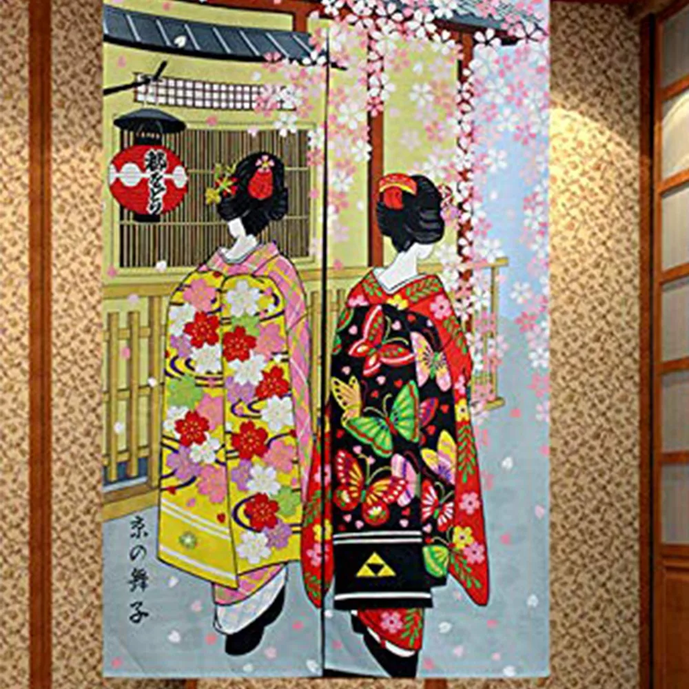 Японский стиль длинный дверной проем занавеска для девочек и вишневого цвета гобелен для украшения дома 33,5X5 от AliExpress WW