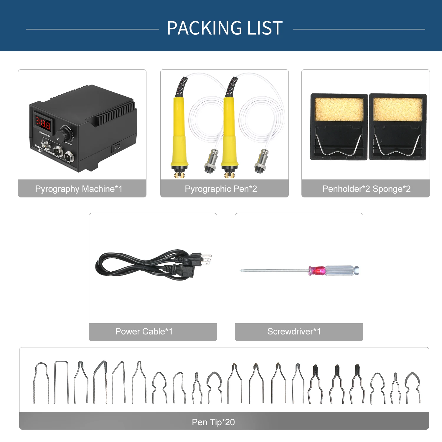 Электрический паяльник с наконечниками регулируемая ручка для пирографии 60 Вт 110
