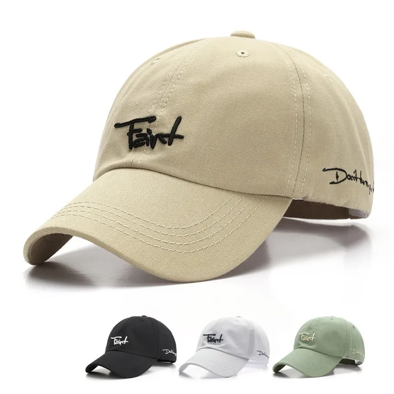 

Embroidered letter fzint Baseball Cap Unisex Cotton Outdoor Sun Hat Adjustable Hip Hop Caps Classic Women Panel Sport Hat