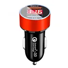 Универсальное автомобильное зарядное устройство с двумя USB-портами 3,0 А и цифровым дисплеем