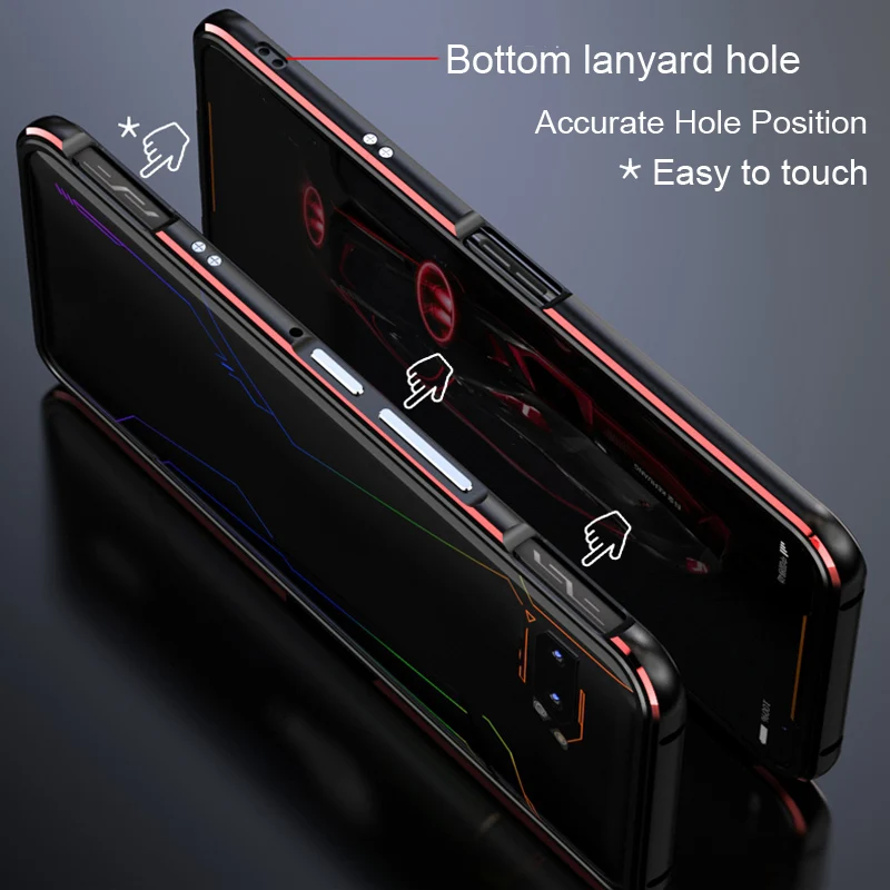 Металлический корпус для ASUS ROG 2 ROG2, металлический каркас для телефона, edge, чехол, чехол ZS660KL, чехол для ASUS ROGPhone2 ZS660KL