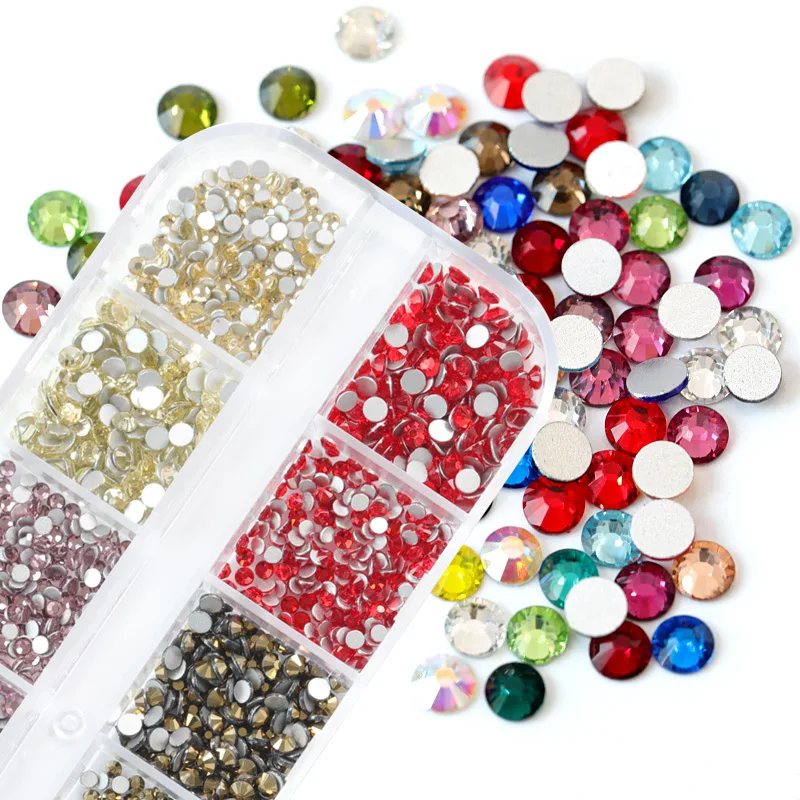 Высококачественный Набор стразов Красочные Стразы без горячей фиксации с