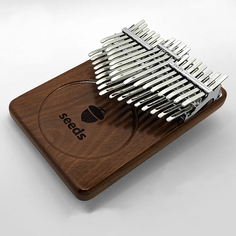 Enlarge Black Walnut Kalimba 34 Key Double Layer Thumb Finger Piano Mbira Keyboard Musical Instrument Gift Accessories BS5MZQ