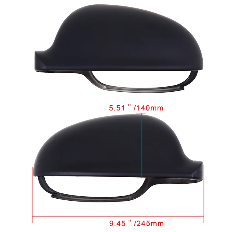 Крышки автомобильных зеркал POSSBAY для VW Golf/R32/GTI/Rabbit 2006 2007 2009 матовая черная крышка