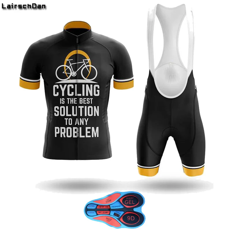 Новинка Мужская велосипедная Джерси 2020 командная черная одежда шорты для горных