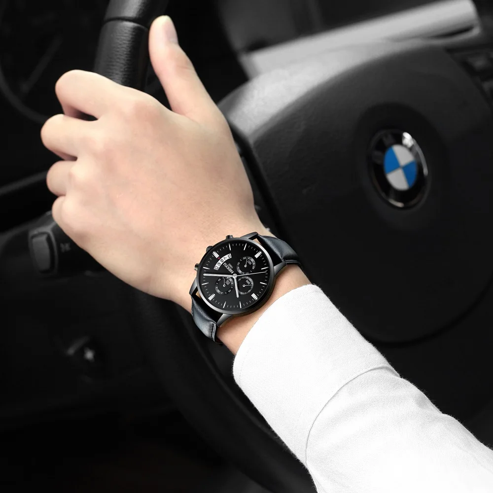 NIBOSI Relogio Masculino Luxury Men Watches Top Brand Men's Quartz Clock Waterproof Sports Chronograph Wristwatches Montre Homme