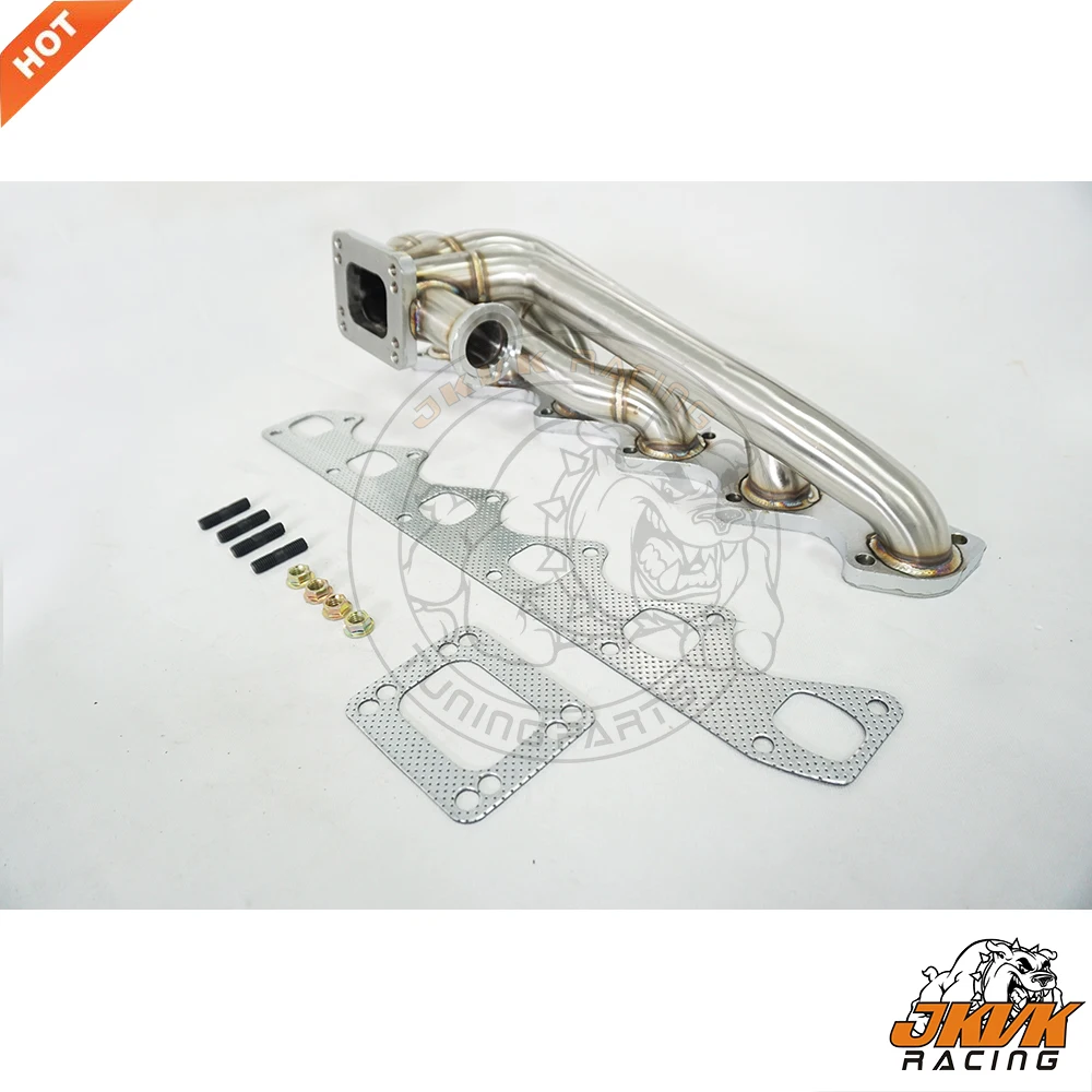 Толстый турбоколлектор JKVK RACING 3 мм для M30 T3 T4 Turbo E30/E32/E34/E28/E24/E23/E9|Выхлопной