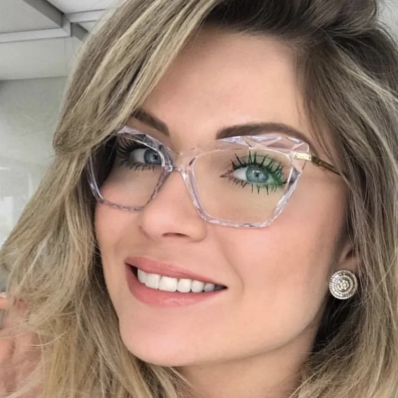 Модные квадратные женские оптические прозрачные очки для компьютера