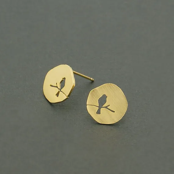 Женские золотые серьги гвоздики в виде собачьей лапы|Серьги-гвоздики| |