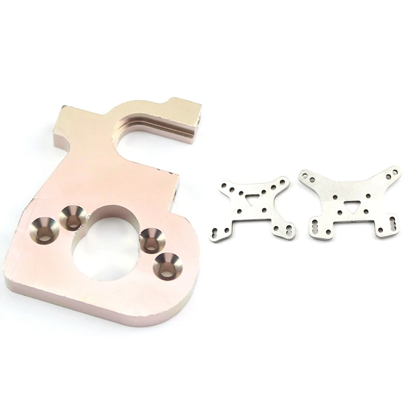 

1 Pcs RC Car Motor Holder Replacement Accessories & 1 Set RC Car Spare Parts Front and Rear Shock Absorber Board