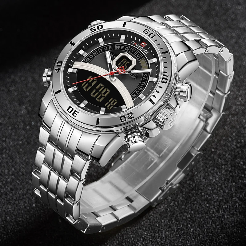 Relogio Masculino New NAVIFORCE Men Watch Top Luxury Brand Mens Sports Quartz Watches Chronograph Male Clock Stainless Steel |