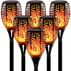 Открытый Солнечный пламени светильник s 33 96 светодиодные Водонепроницаемый Солнечный садовый светильник мерцающий факел пламя лампы для двора украшения сада