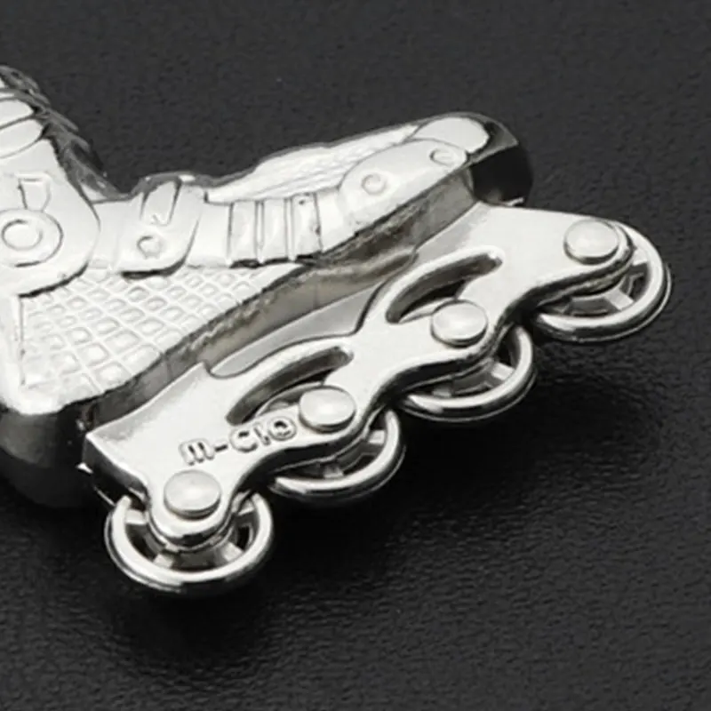 Мини роликовые коньки брелки Однорядный брелок для коньков держатель ключей на