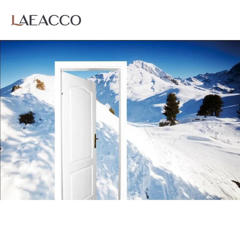 Laeacco зимние Горные лыжи Сланец солнечный день для отдыха и вечеринок фоновая