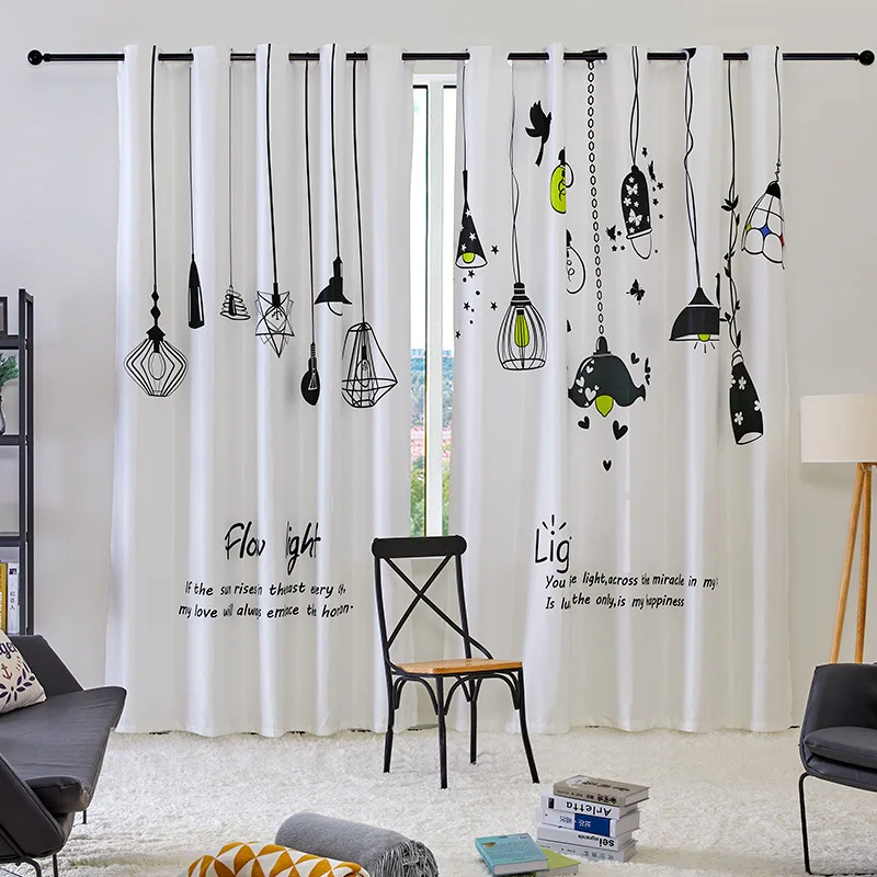 Занавески AB Side в простом стиле для гостиной современные оконные занавески