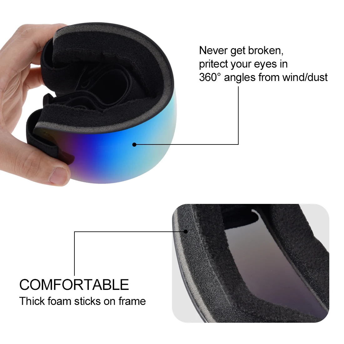 Очки для катания на лыжах и Для мужчин женщин очки сноуборде 3 Слои с высоким