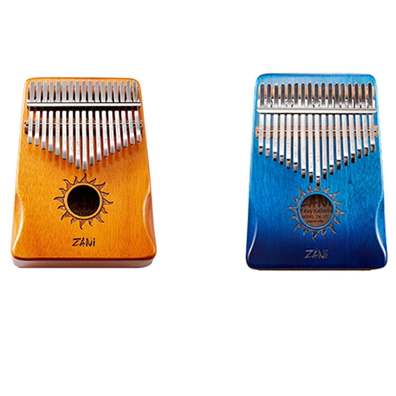 

ZANi Kalimba 17 клавиш, пианино Kalimba с большим пальцем, деревянный музыкальный подарок Marimba для любителей музыки, детей, начинающих и т. д.