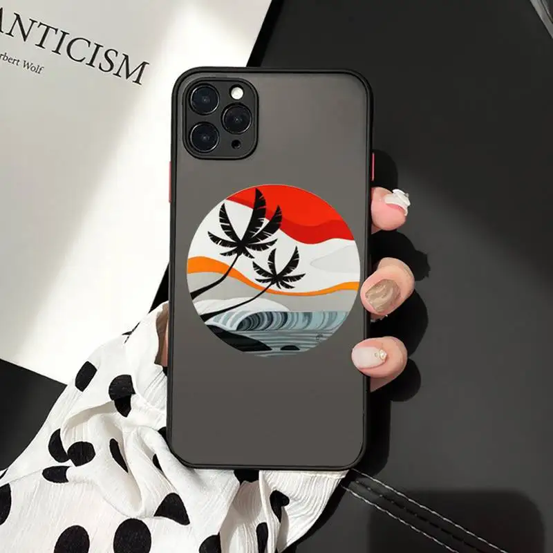 

Sea wave surf summer surfing ocean Phone Cases matte transparent For iphone 7 8 11 12 plus mini x xs xr pro max cover