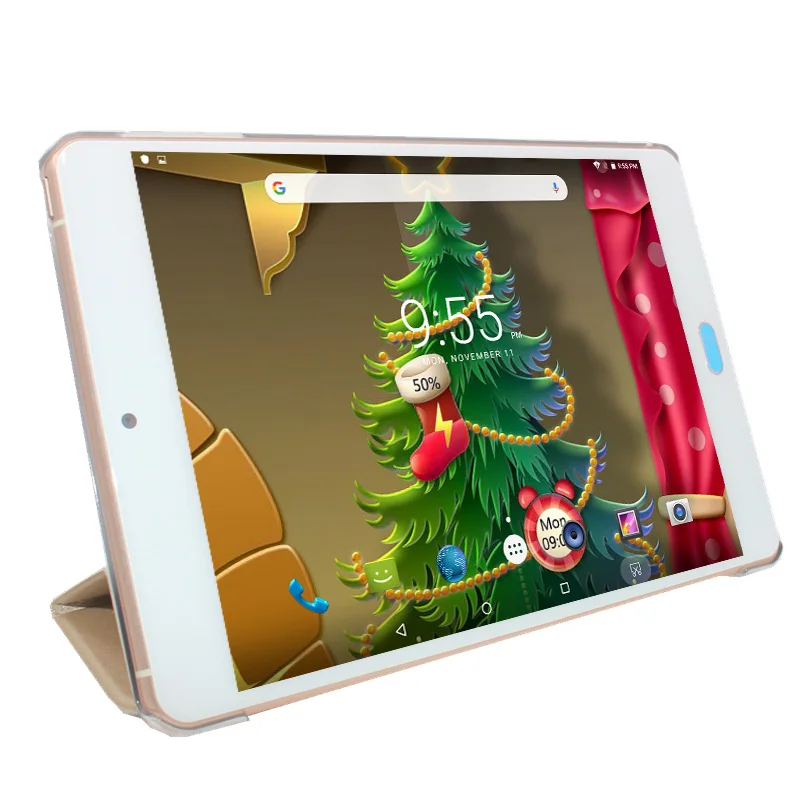 8 дюймовый ультра-тонкий Andriod 6,0 Tablet PC Dual SIM карты памяти, Процессор MTK Helio X20 Deca Core, 3 ГБ+ 16 Гб 2048x1536 retina экран флип-чехол