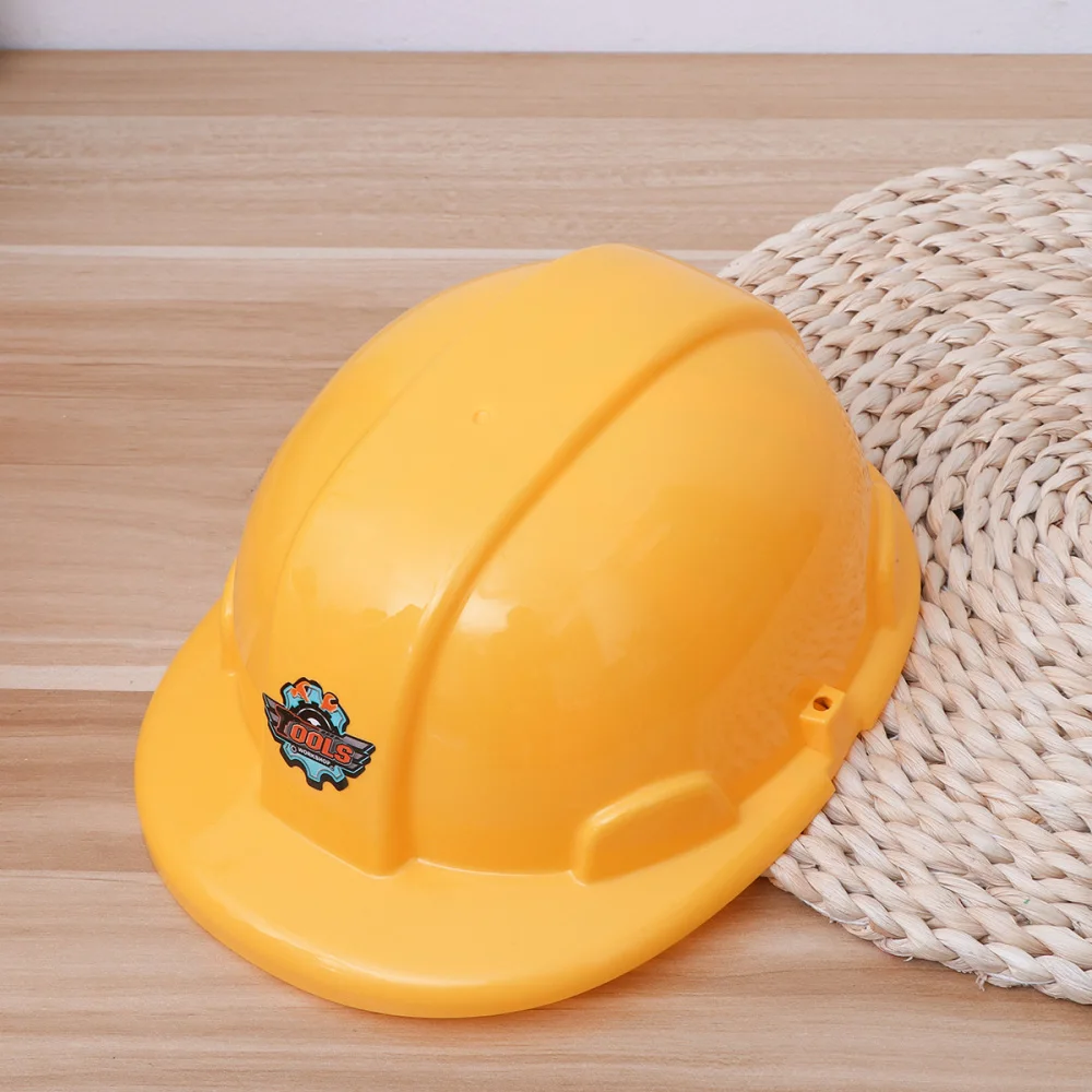 

6pcs Kids Simulation Engineering Helmet Safety Helmet for Children (Yellow)