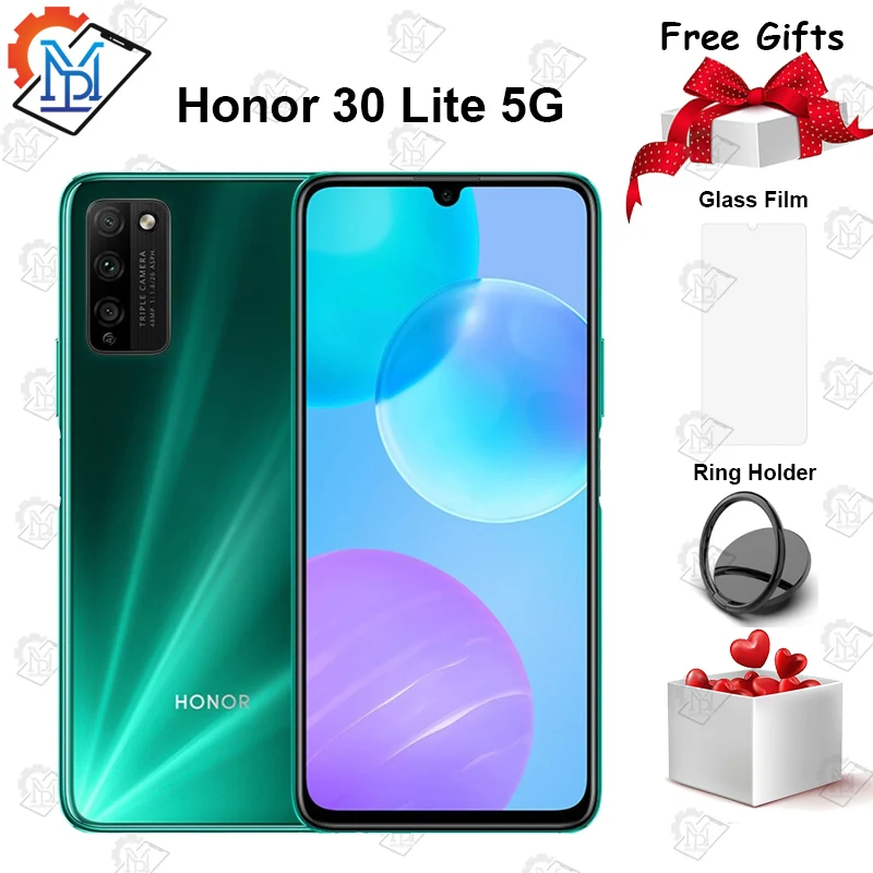 Смартфон Honor 30 lite 6 5 дюйма + 128 ГБ 8 ядер 48 МП 4000 мА ч 22 Вт|Смартфоны| |