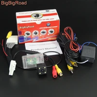 bigbigroad car rear view camera 6v for mazda cx 5 cx 5 cx5 kf 2019 2020 with 28 pins adapter original monitor compatible
