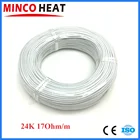 MINCO HEAT 203050100 3 мм Инфракрасный нагревательный провод 24K 17 Омм силиконовый резиновый кабель для подогрева пола