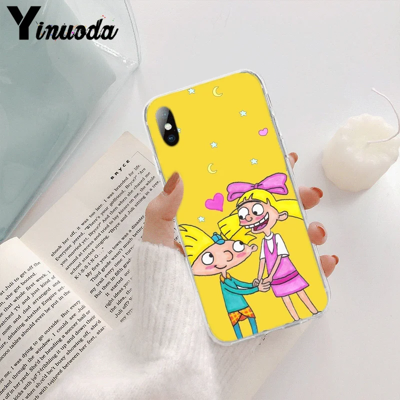 A8 Yinuoda Hey Arnold TPU Мягкий силиконовый прозрачный чехол для телефона iPhone 8 7 6 6S Plus X XS MAX 5 5S SE XR 11 pro max - Цвет: A8
