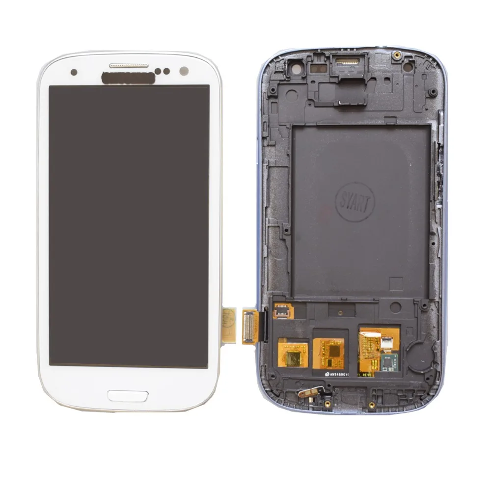 Для samsung Galaxy S3 TFT lcd дисплей lcd кодирующий преобразователь сенсорного экрана в сборе с рамкой для samsung Galaxy S3 i9300 i9300i i9308i